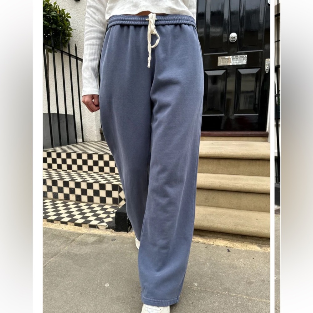 Brandy Melville Anastasia Tie Sweatpants Faded Blue NWT